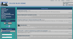 Desktop Screenshot of collegebloisvienne.fr