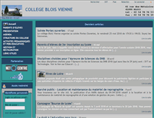 Tablet Screenshot of collegebloisvienne.fr
